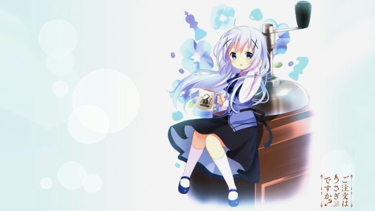 anime girls, Gochuumon wa Usagi Desu ka?, Kafuu Chino HD Wallpaper Desktop Background