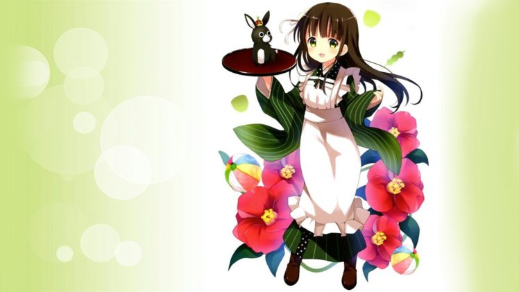 anime girls, Gochuumon wa Usagi Desu ka?, Ujimatsu Chiya HD Wallpaper Desktop Background