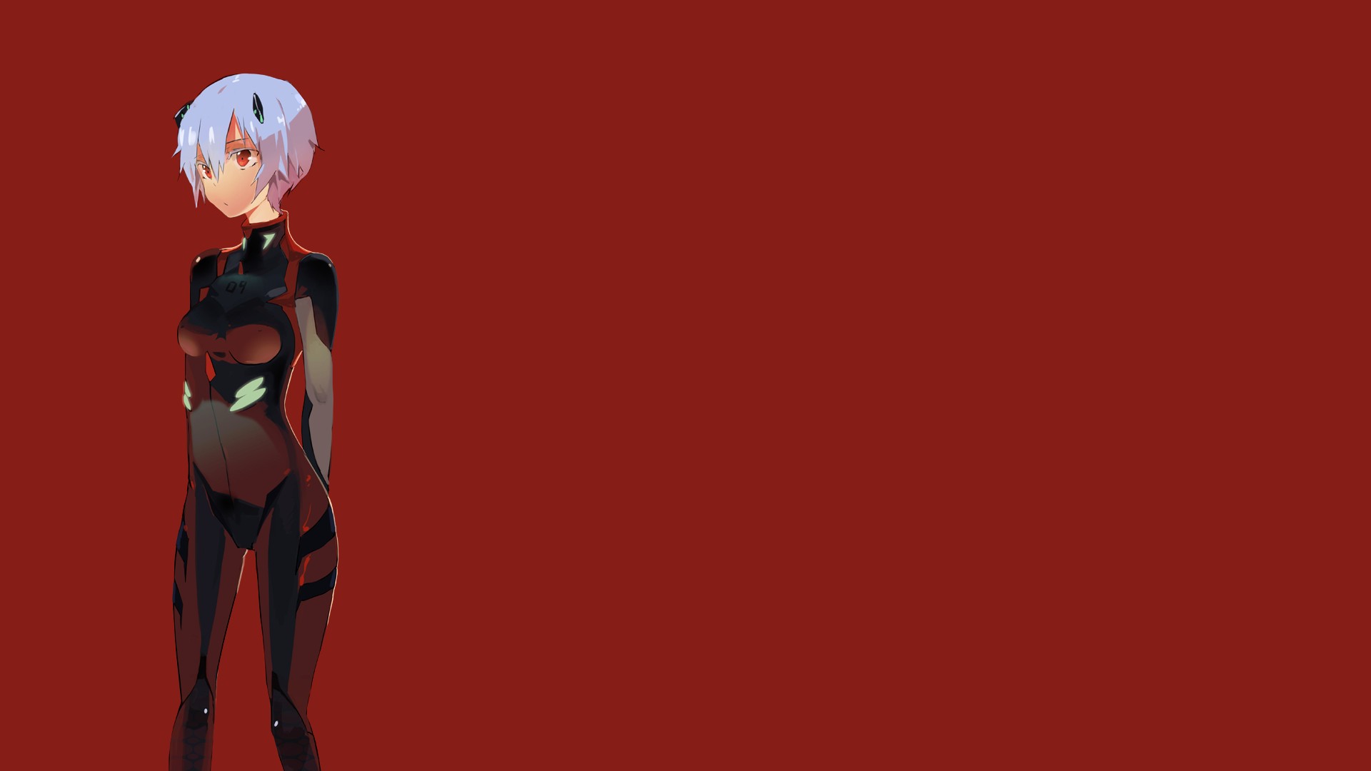 Neon Genesis Evangelion, Simple background, Ayanami Rei Wallpapers HD / Des...