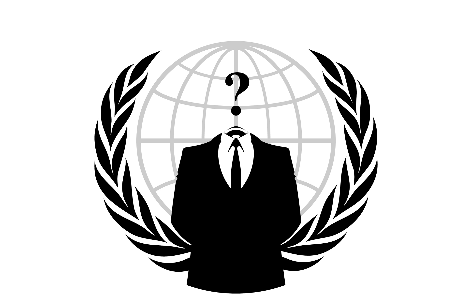anonymous, Suit, Question, Marks Wallpaper