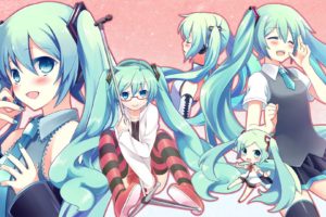 anime girls, Vocaloid, Hatsune Miku