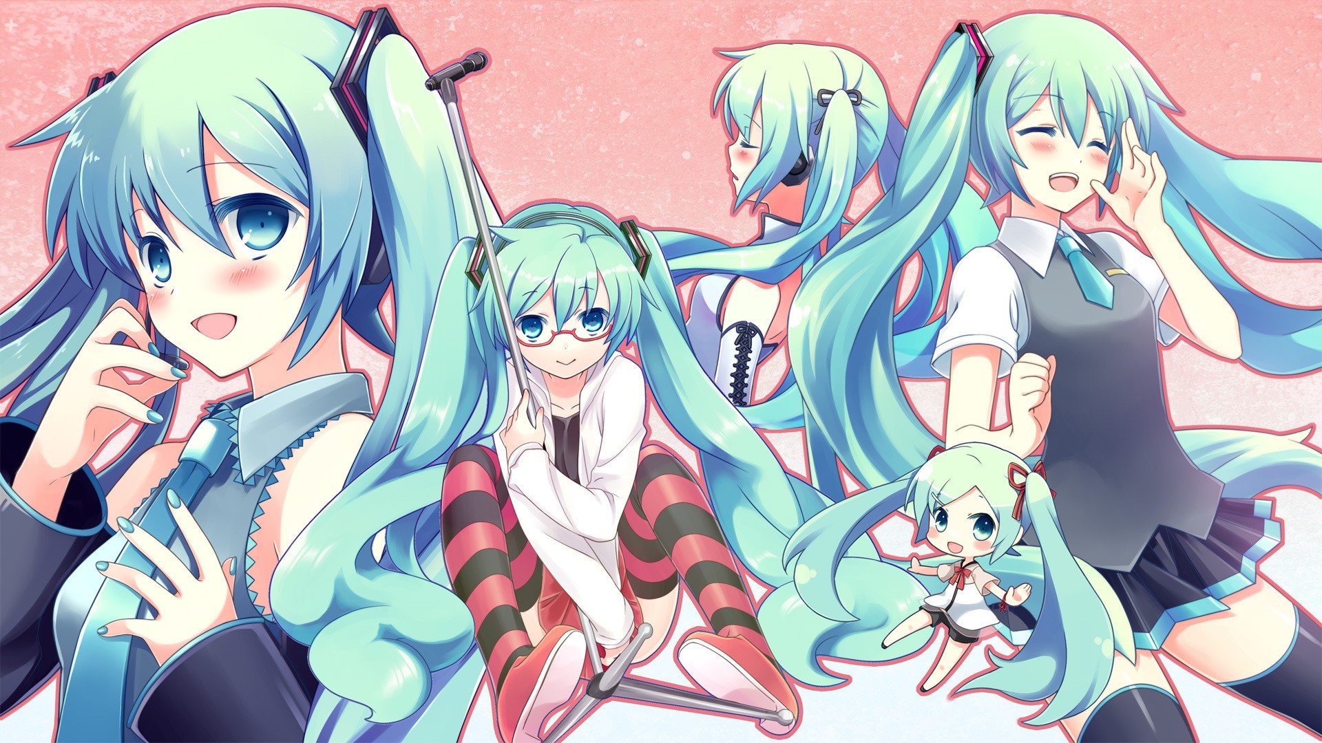 anime girls, Vocaloid, Hatsune Miku Wallpaper