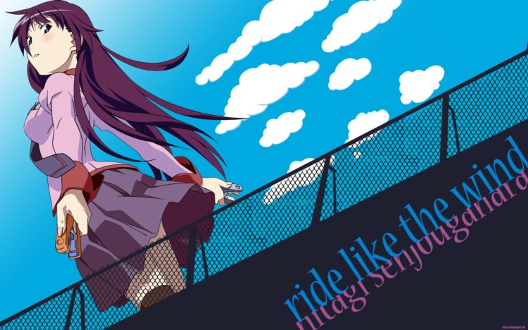 anime girls, Senjougahara Hitagi HD Wallpaper Desktop Background