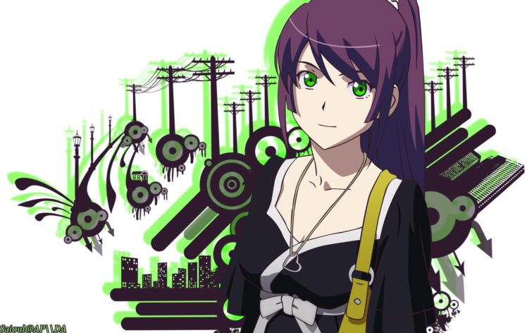 anime girls, Senjougahara Hitagi HD Wallpaper Desktop Background