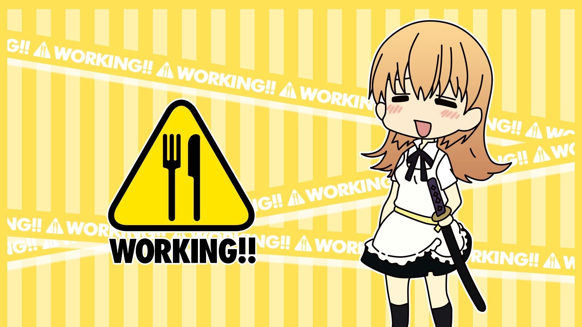 anime girls, Working!! Wallpaper