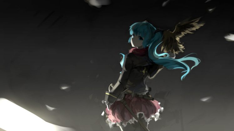 Vocaloid, Hatsune Miku, Birds, Anime HD Wallpaper Desktop Background