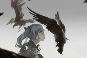 Vocaloid, Hatsune Miku, Birds, Crow