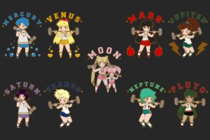 Sailor Moon, Chibi, Anime girls