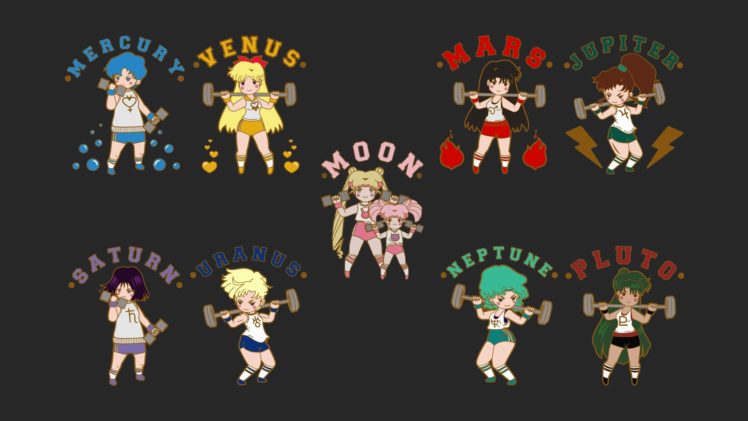 Sailor Moon, Chibi, Anime girls HD Wallpaper Desktop Background