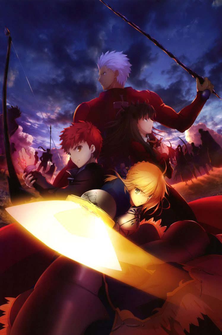 Fate Series, Saber, Tohsaka Rin, Shirou Emiya, Fate Stay Night HD Wallpaper Desktop Background
