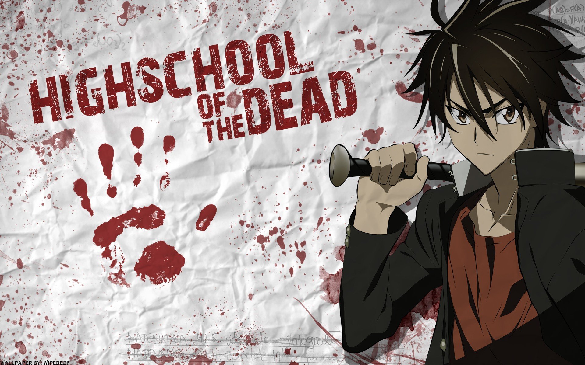 manga, Highschool of the Dead, Komuro Takashi Wallpaper