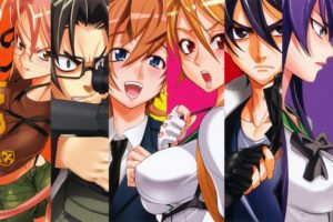 manga, Highschool of the Dead, Takagi Saya, Miyamoto Rei, Busujima Saeko, Kouta Hirano, Komuro Takashi
