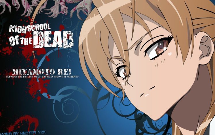 manga, Highschool of the Dead, Miyamoto Rei HD Wallpaper Desktop Background