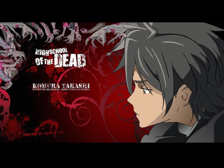Highschool of the Dead, Anime, Komuro Takashi HD Wallpaper Desktop Background
