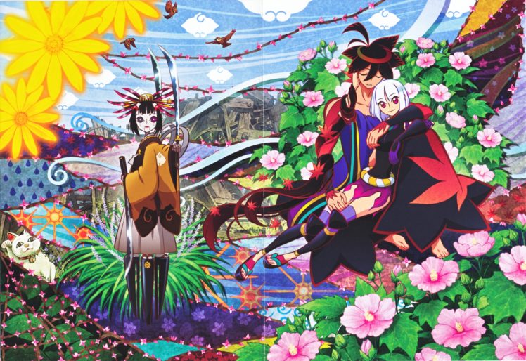 manga, Katanagatari, Yasuri Shichika, Togame HD Wallpaper Desktop Background