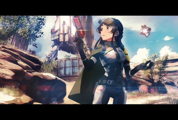 anime, Weapon, Anime girls, THE iDOLM@STER, Mogami Shizuka, Destiny HD Wallpaper Desktop Background