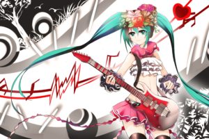 Vocaloid, Guitar, Anime girls, Anime, Hatsune Miku