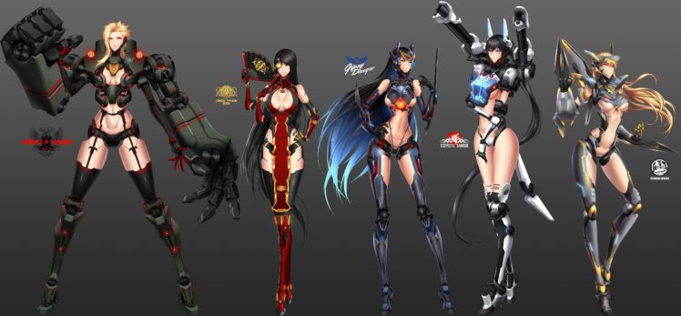 simple background, Anime girls, Anime, Weapon, Gun, Pacific Rim HD Wallpaper Desktop Background