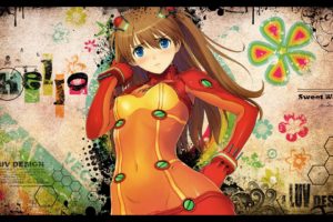 anime, Anime girls, Colorful, Asuka Langley Soryu, Neon Genesis Evangelion