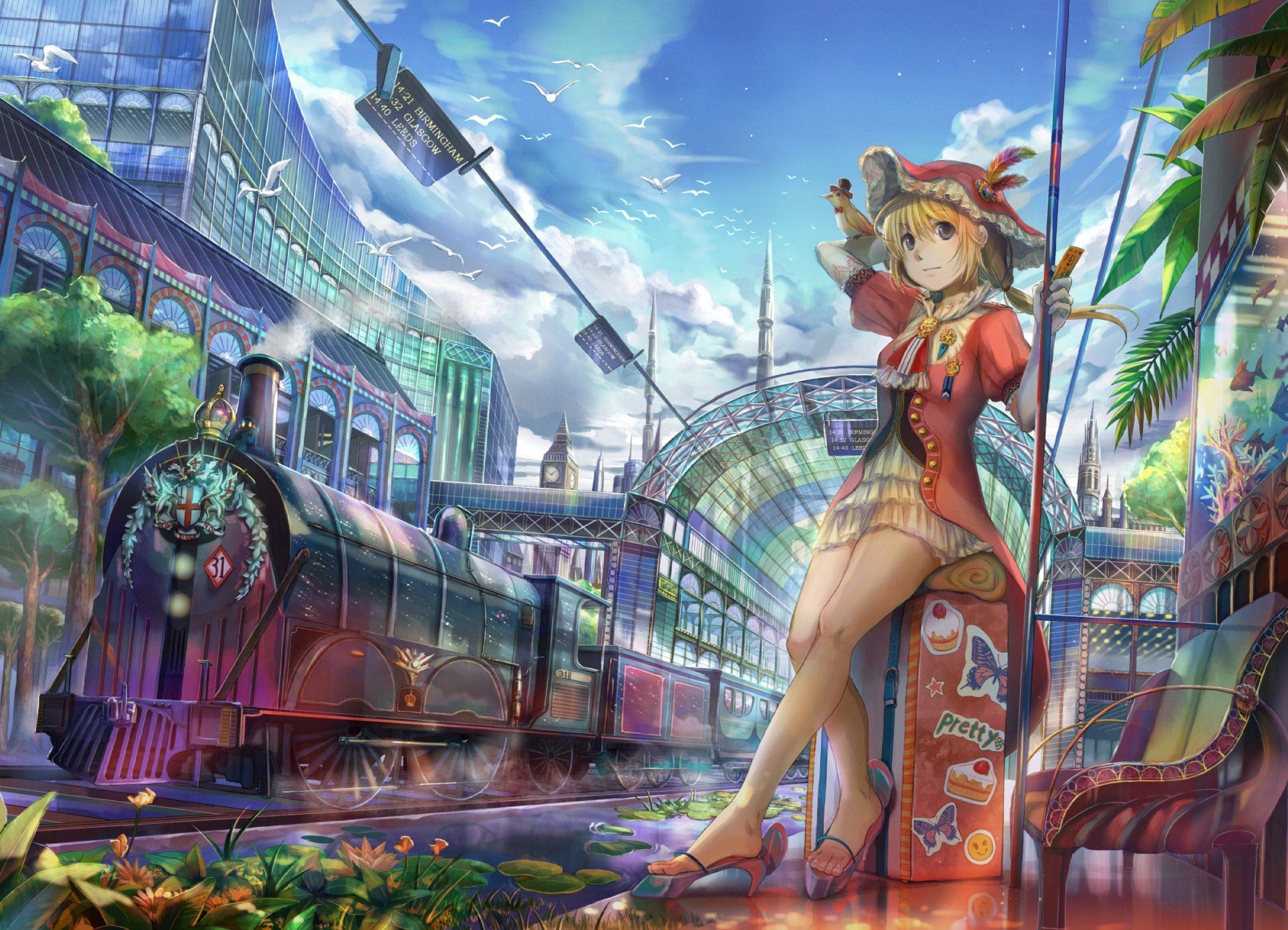 detailed, Summer, Anime girls Wallpapers HD / Desktop and ...