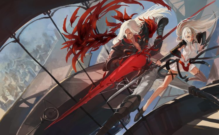 anime, Anime girls, Sword HD Wallpaper Desktop Background