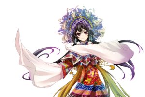 anime, Anime girls, Transparent background, Costumes, Traditional clothing, Luo Tianyi, Vocaloid