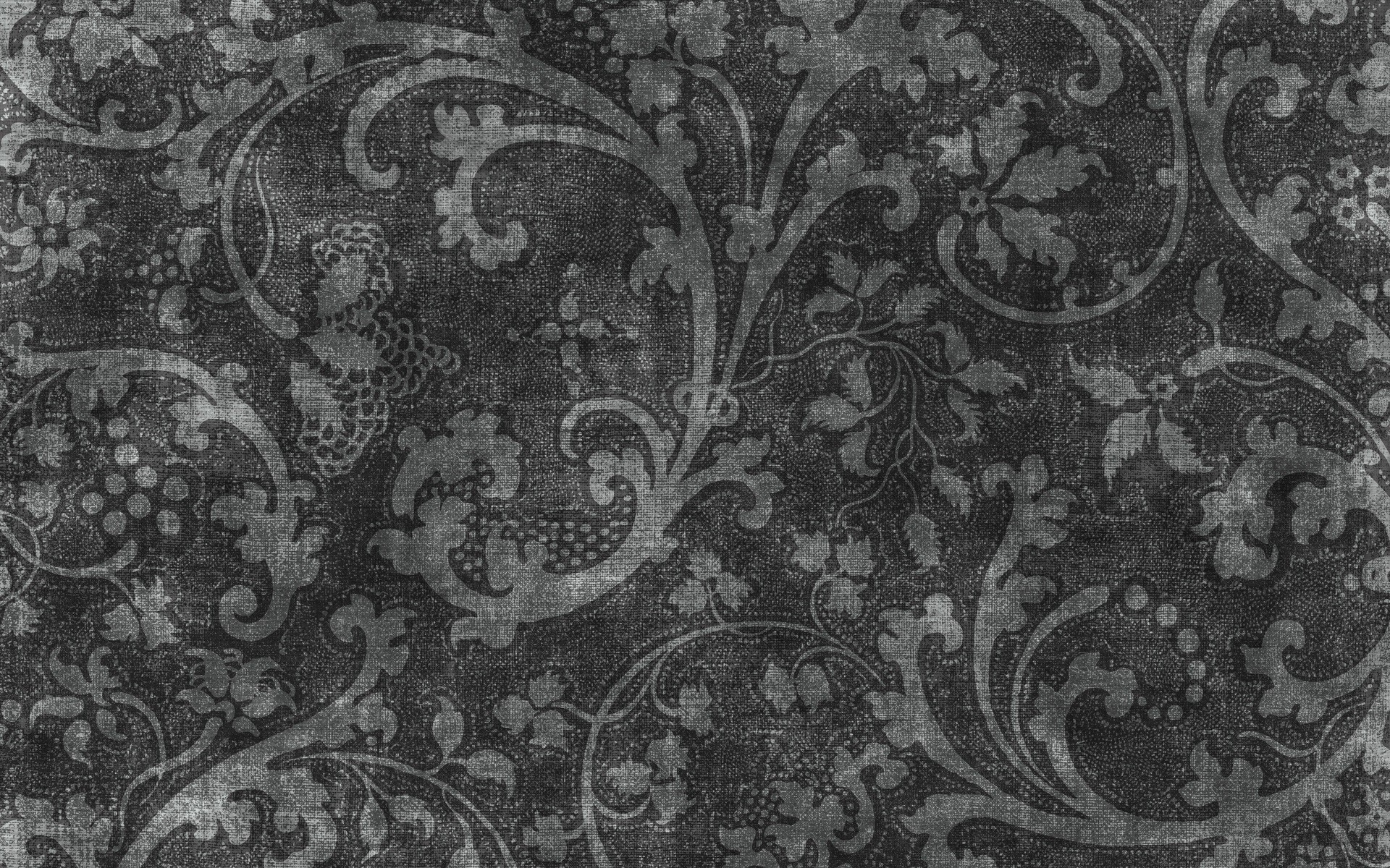 patterns, Textures, Grayscale, Floral Wallpaper