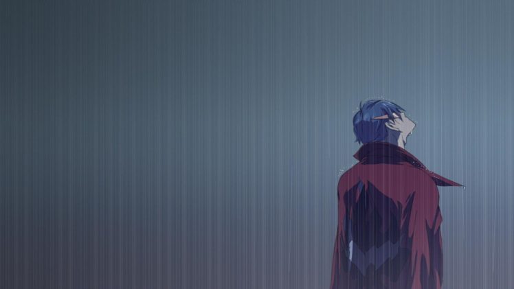 Kamina, Tengen Toppa Gurren Lagann, Rain, Anime HD Wallpaper Desktop Background