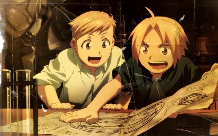 anime, Fullmetal Alchemist: Brotherhood, Elric Edward, Elric Alphonse HD Wallpaper Desktop Background