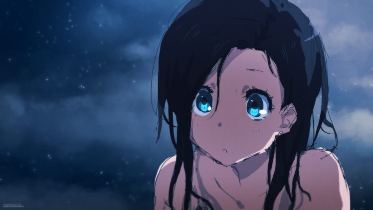anime girls, Long hair, Blue eyes HD Wallpaper Desktop Background