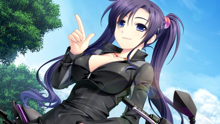 anime girls, Long hair HD Wallpaper Desktop Background