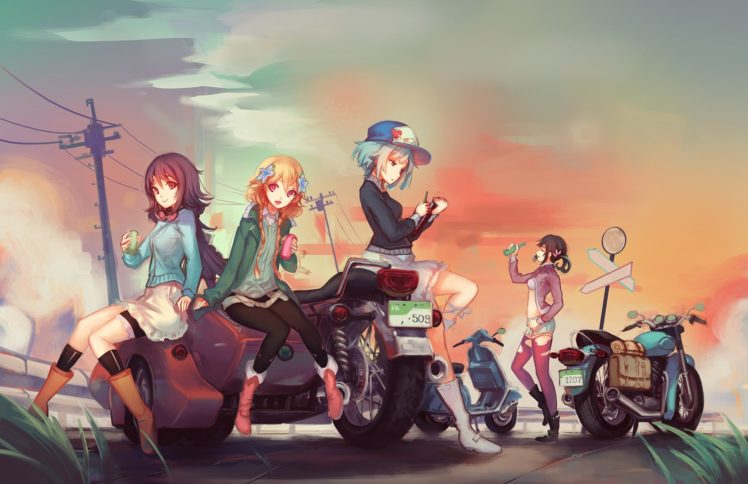 The Rolling Girls, Anime HD Wallpaper Desktop Background