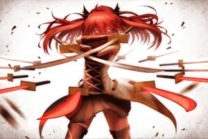 sword, Pixiv Fantasia, Redhead