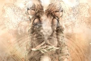 anime girls, Twins, Fantasy art