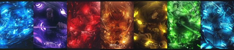 Shingeki no Kyojin, Eren Jeager, Mikasa Ackerman, Armin Arlert, Erwin Smith, Levi Ackerman HD Wallpaper Desktop Background