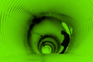 green, Abstract, Tunnels, Lonely