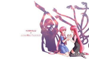 anime girls, Anime, Elfen Lied, Mirai Nikki, Gasai Yuno