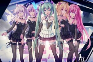 anime girls, Anime, Vocaloid, Megurine Luka, Hatsune Miku, Lily (Vocaloid)