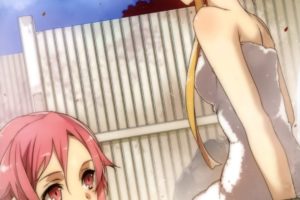 anime, Sword Art Online, Anime girls, Shinozaki Rika, Yuuki Asuna, Bathing