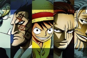 One Piece, Monkey D. Luffy, Shanks, Jimbei, Monkey D. Dragon, Silvers Rayleigh