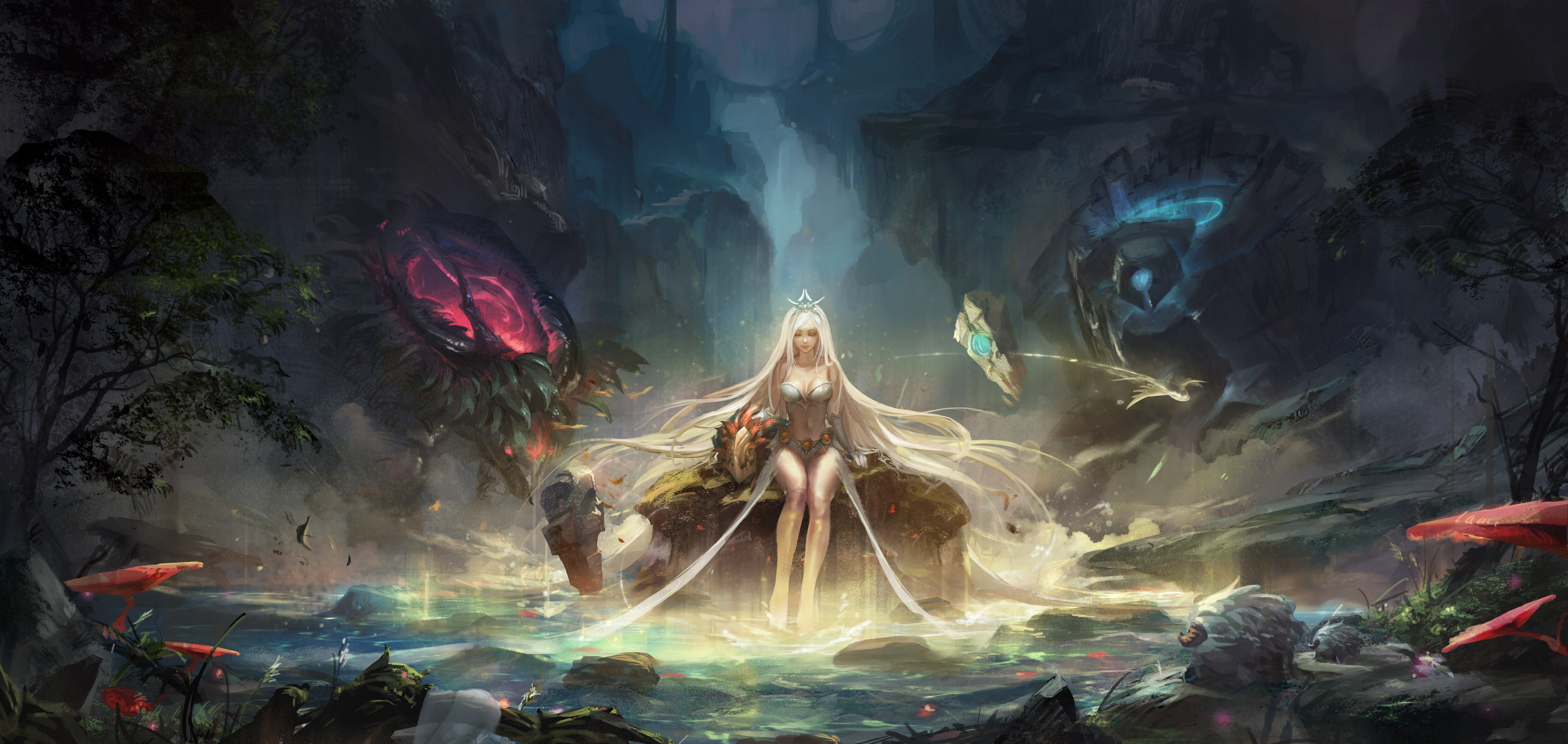 League of Legends, Janna, Fantasy art Wallpaper