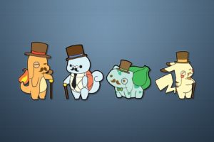 Pokemon, Pikachu, Squirtle, Charmander, Bulbasaur
