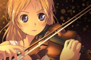 Shigatsu wa Kimi no Uso, Miyazono Kaori, Anime girls, Violin