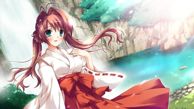 anime girls, Japanese clothes HD Wallpaper Desktop Background