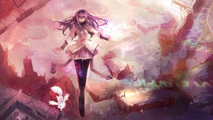 Mahou Shoujo Madoka Magica, Akemi Homura HD Wallpaper Desktop Background