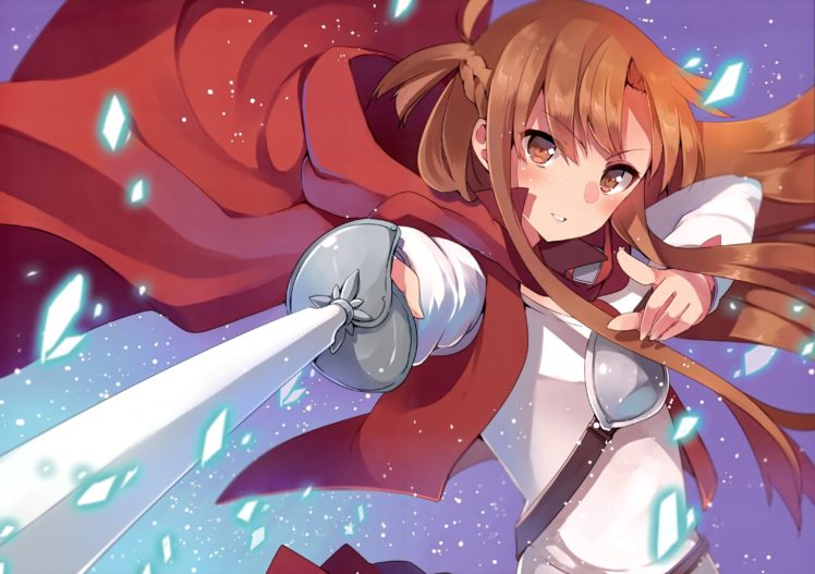 Yuuki Asuna, Sword Art Online, Sword HD Wallpaper Desktop Background