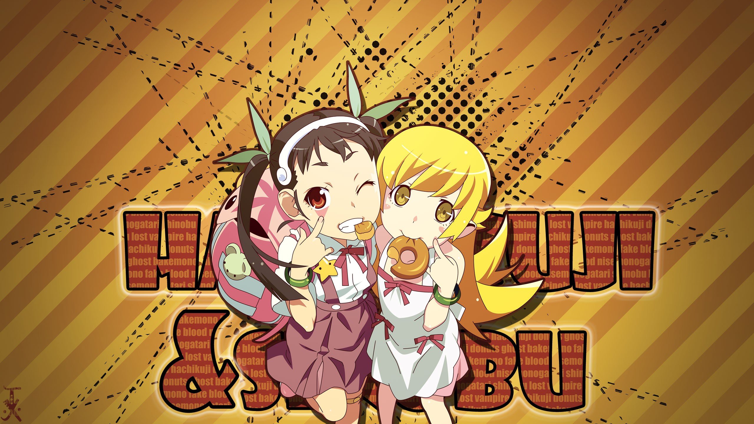 anime, Monogatari Series, Oshino Shinobu, Hachikuji Mayoi Wallpaper