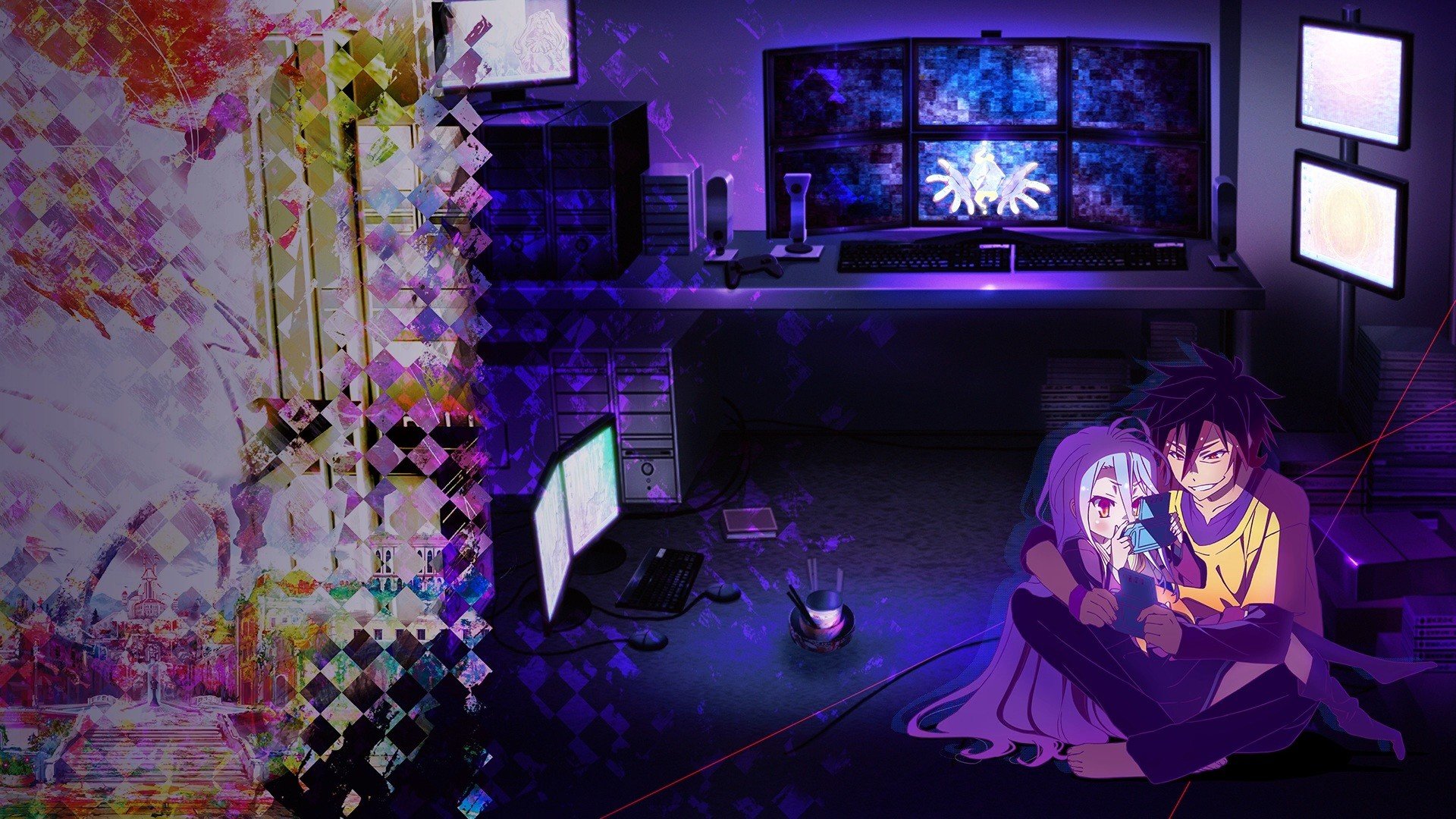 No Game No Life, Anime, Shiro (No Game No Life), Sora (No Game No Life) Wallpaper