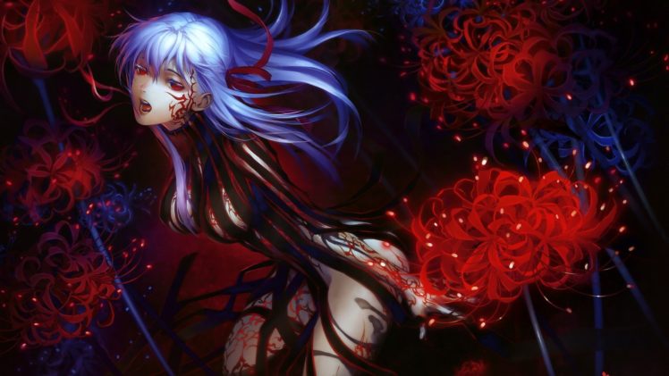 Fate Series, Sakura Matou, Blue hair HD Wallpaper Desktop Background