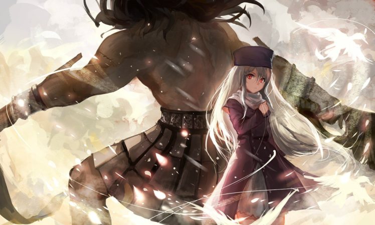 Fate Series, Berserker (Fate Stay Night), Illyasviel von Einzbern, Birds, Fate Stay Night, Anime HD Wallpaper Desktop Background